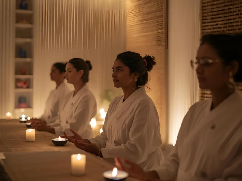 Wellness practice at Vistara Spa and wellness centre